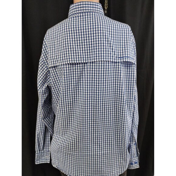 Worldwide Sportsman Men's Blue/White Shirt/Button Up SzXL SKU3351 - Picture 3 of 6